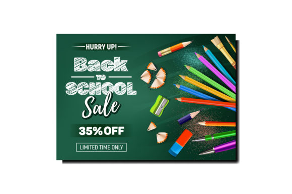 Download Back to School Advertise Bright Banner - Advertise Collection