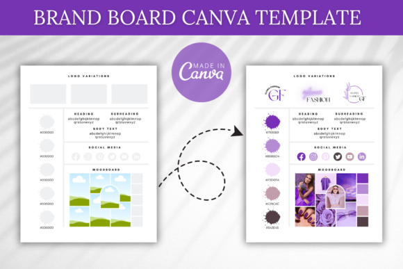 Download Brand Board Canva Template, Branding Kit - Premium Resources